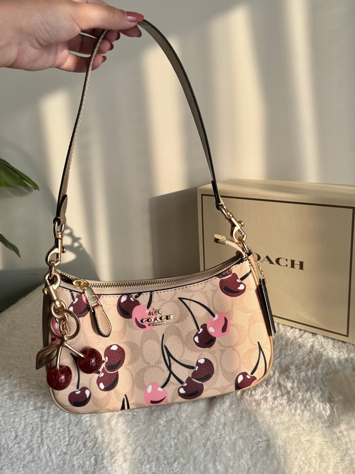 COACH TERI PREMIUM BAG EXCLUSIVE CHERRY DESIGN (With Box Packing)