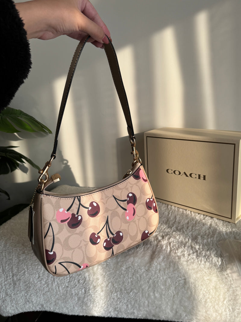 COACH TERI PREMIUM BAG EXCLUSIVE CHERRY DESIGN (With Box Packing)