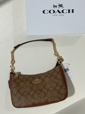 COACH TERI PREMIUM BAG BROWN (With Box Packing)