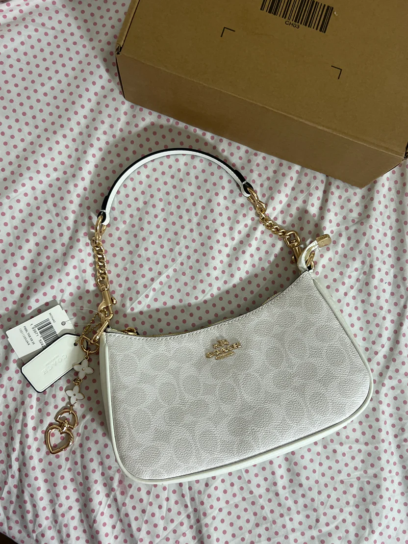 COACH TERI PREMIUM BAG WHITE (With Box Packing)