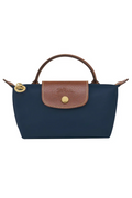 Longchamp Crossbody Bag with Strap - Small Blue (WITH LOGO)
