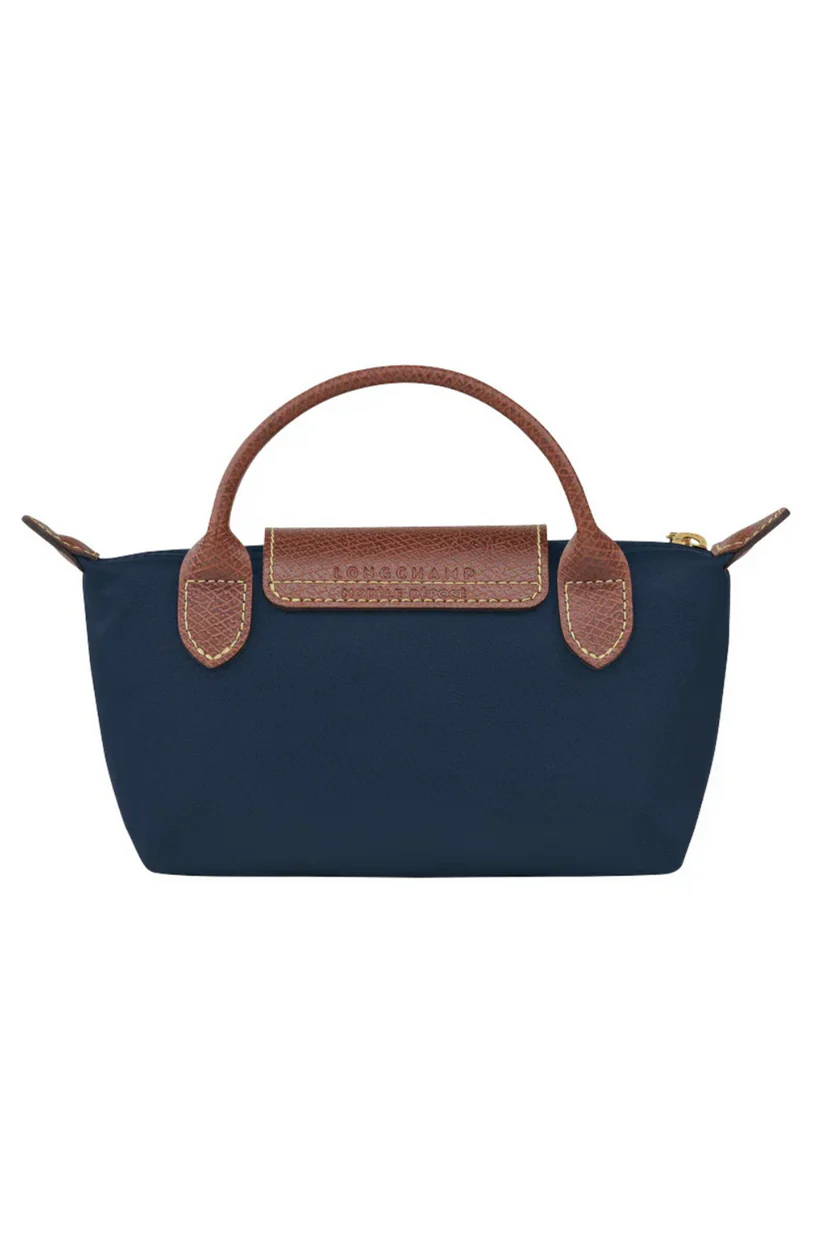 Longchamp Crossbody Bag with Strap - Small Blue (WITH LOGO)