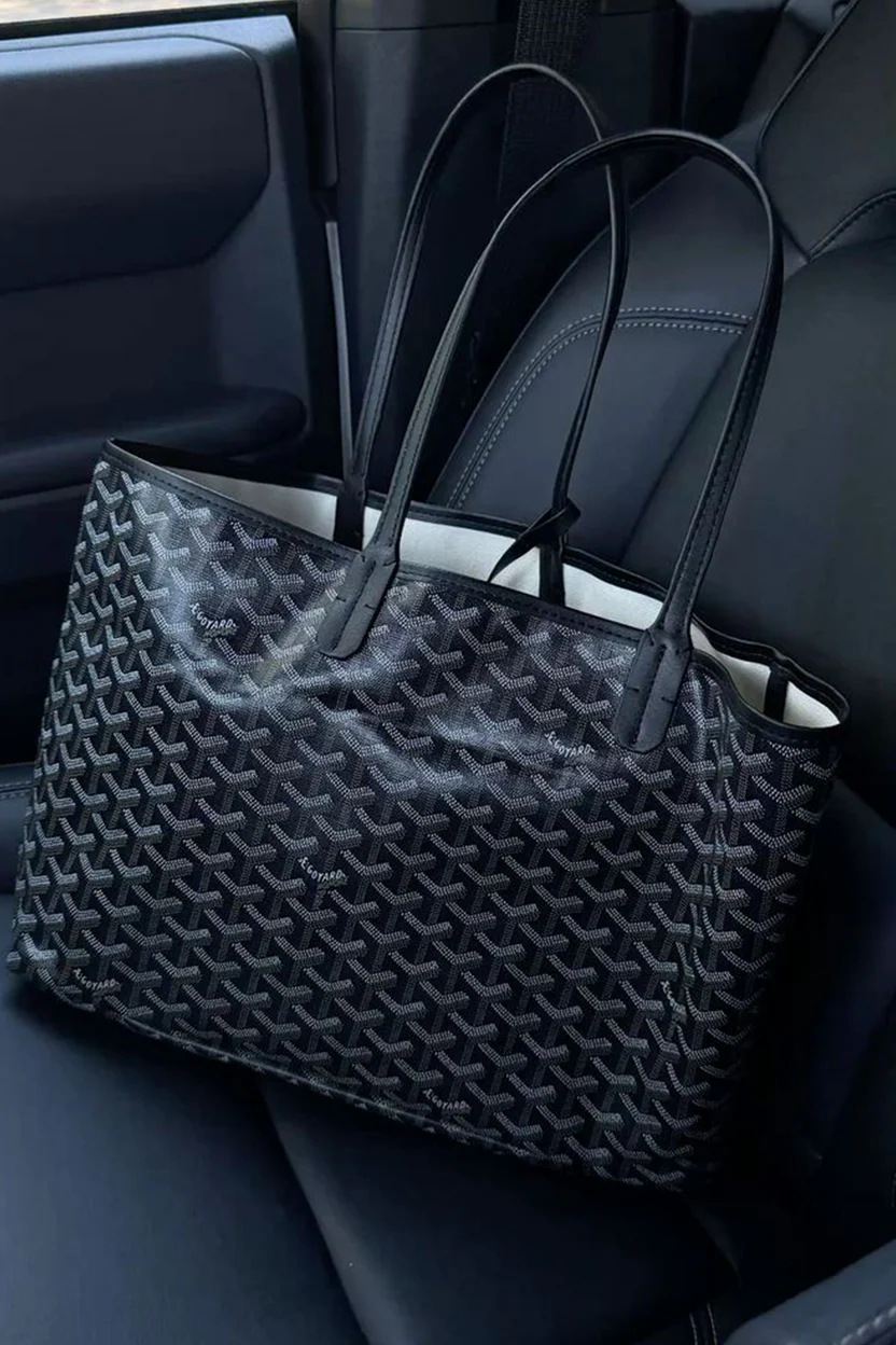Goyard Tote Bag - Black Large (With Pouch)