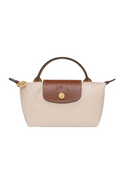 Longchamp Crossbody Bag with Strap - Small Beige (WITH LOGO)
