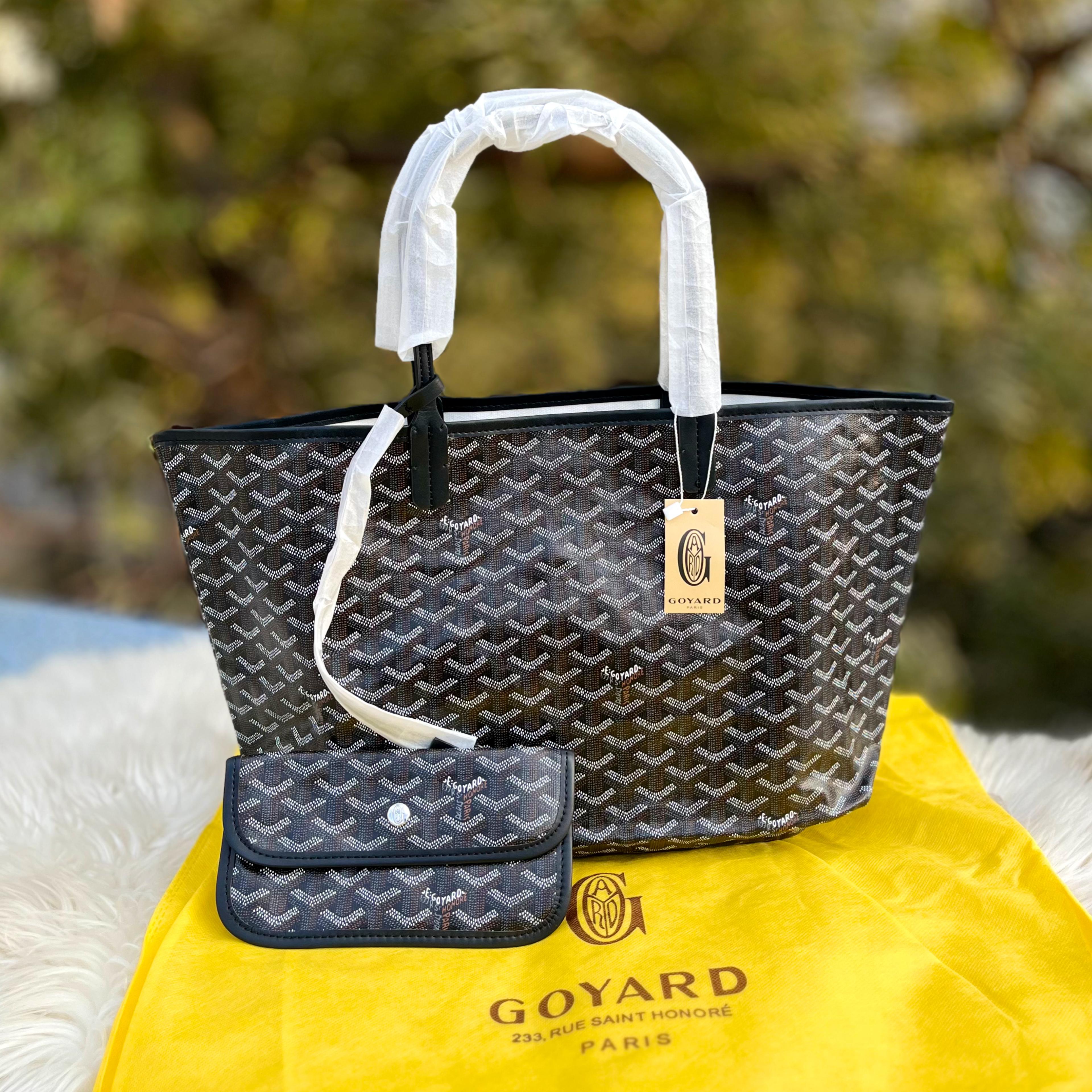 Goyard Tote Bag - Black-Medium (With Pouch)