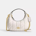 Coach Crossbody Bag with Flap Chain – White – Premium Quality (With Box)