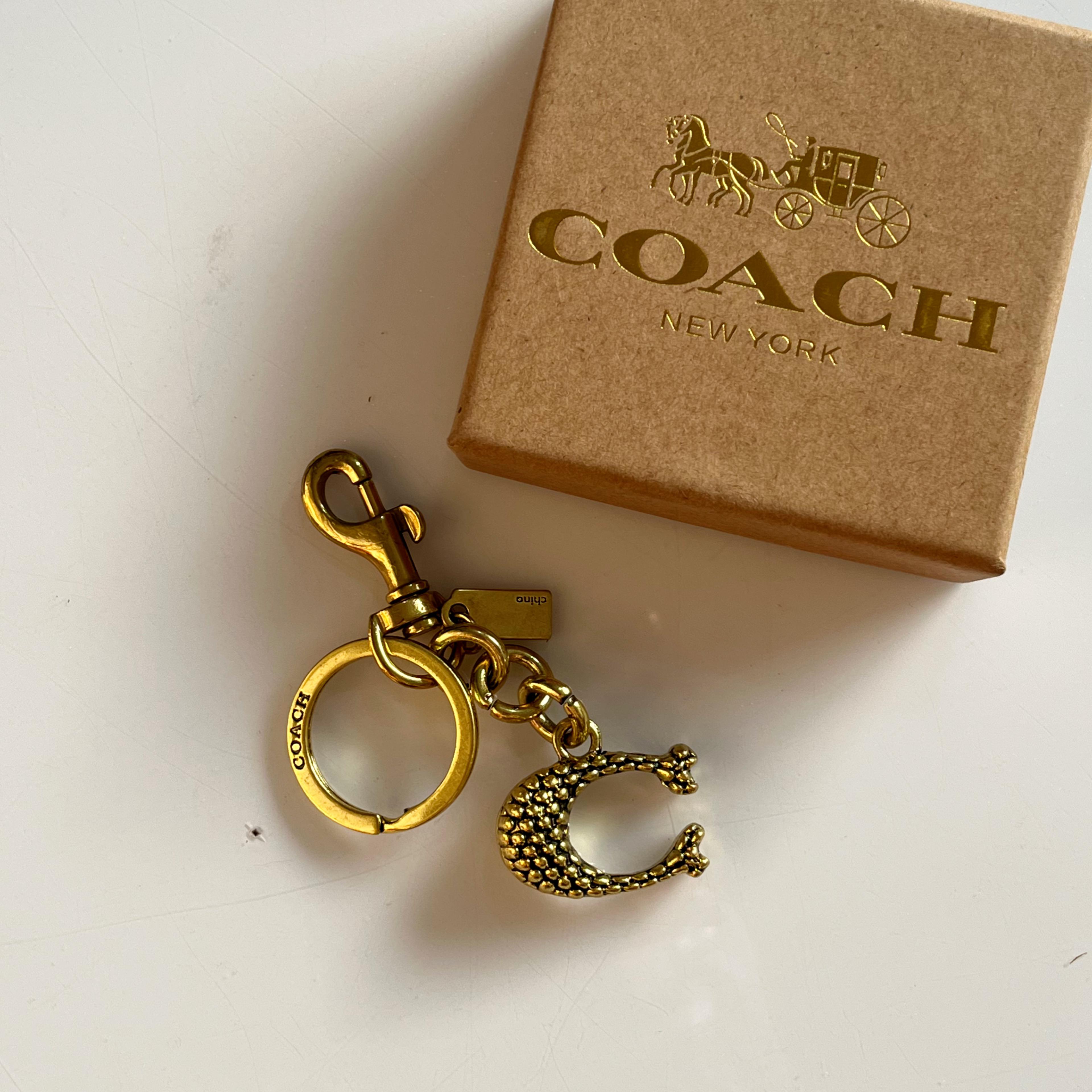 Coach  C keychain (With Box)