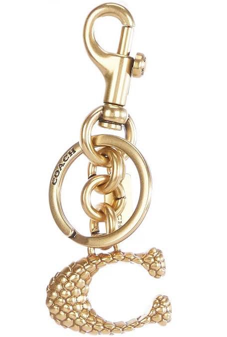 Coach  C keychain (With Box)