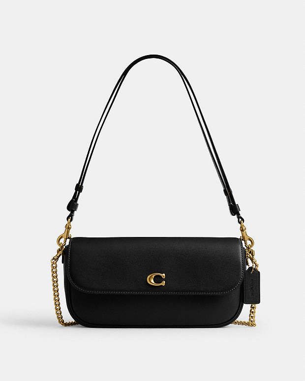 Coach Brook Flap Chain Crossbody Bag with Logo Hardware