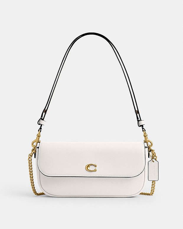 Coach Brook Flap Chain Crossbody Bag with Logo Hardware