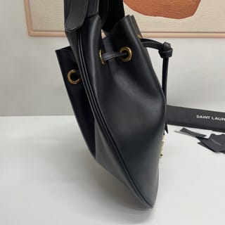 YSL Saint Laurent Bucket Bag – Black –with Pouch