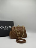 CHANEL Brown Crossbody Bag with Chain Strap – Includes Brand Box & Dustbag